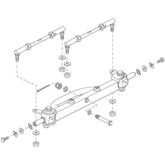 Pride - AXLE ASSY FRONT 4 WHEEL