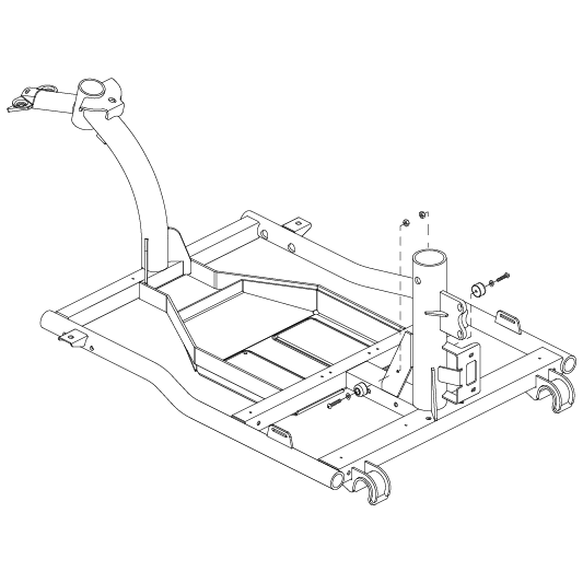 Pride - FRAME ASSY FRONT 10 INCH 3 WHEEL