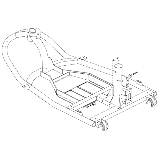 Pride - FRAME ASSY FRONT 9 INCH 3 WHEEL