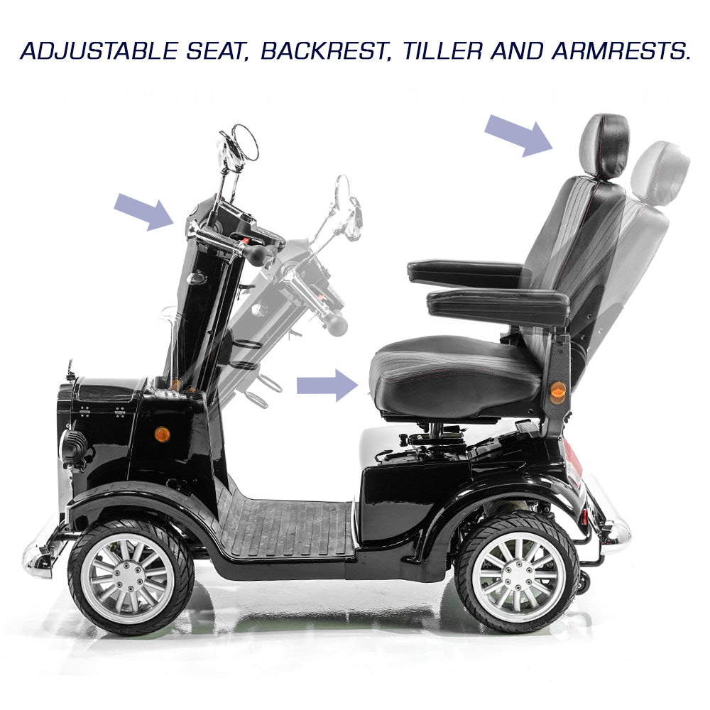 Vintage Mobility® Gatsby-X -Heavy Duty 4-Wheel Recreational Mobility Scooter