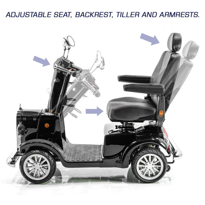 Vintage Mobility® Gatsby-X -Heavy Duty 4-Wheel Recreational Mobility Scooter