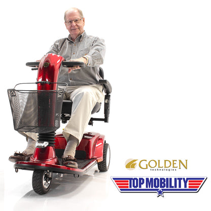 Golden Companion GC340 3-Wheel Heavy Duty Full Size Mobility Scooter