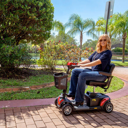 Golden GB124A-SHZ-Buzzaround XL 4 Wheel Heavy Duty Full Suspension Travel Mobility Scooter