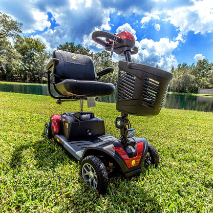 Golden GB124A-SHZ-Buzzaround XL 4 Wheel Heavy Duty Full Suspension Travel Mobility Scooter