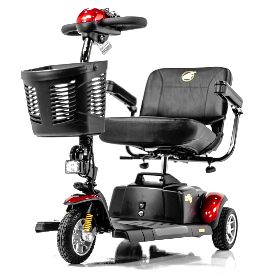 Golden GB121C-SHZ-Buzzaround XL 3 Wheel Heavy Duty Full Suspension Travel Mobility Scooter