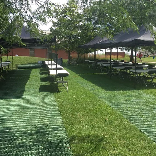 Grassmat by Access Rec Accessibility Grass Matting for Parks and Grassy Areas