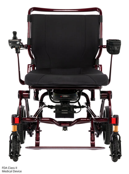 Silla de ruedas eléctrica de viaje plegable y ligera de fibra de carbono Pride Jazzy Carbon