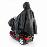 Poncho de lluvia Challenger Mobility para scooters de movilidad y sillas de ruedas eléctricas