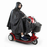 Poncho de lluvia Challenger Mobility para scooters de movilidad y sillas de ruedas eléctricas