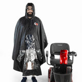 Poncho de lluvia Challenger Mobility para scooters de movilidad y sillas de ruedas eléctricas