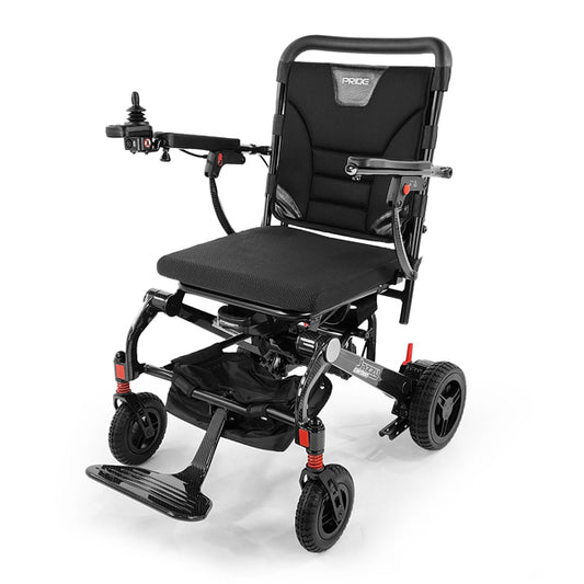 Pride Jazzy Carbon Lightweight Carbon Fiber Folding Travel Power Wheelchair Open Box Returns Showroom Model