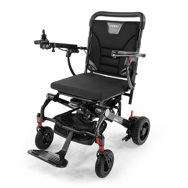 Fauteuil roulant électrique pliable et léger en fibre de carbone Pride Jazzy Carbon