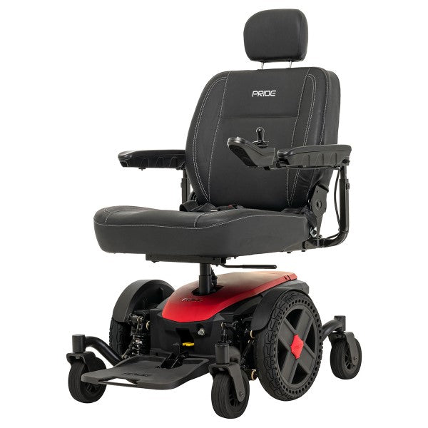 Silla de ruedas eléctrica Pride Jazzy EVO 614 con suspensión ATX Active-Trac y distancia entre ejes estrecha de 22"