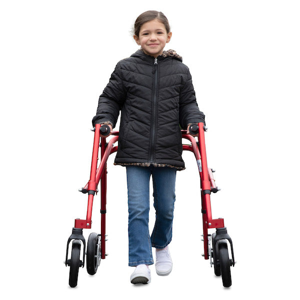 Circle Specialty Klip 4 Wheel Gait Trainer with 8-inch Outdoor Wheels