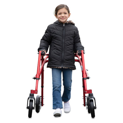 Circle Specialty Klip 4 Wheel Gait Trainer with 8-inch Outdoor Wheels