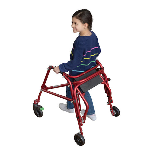 Circle Specialty Klip 4-Wheel Gait Trainer with Flip-Up Seat