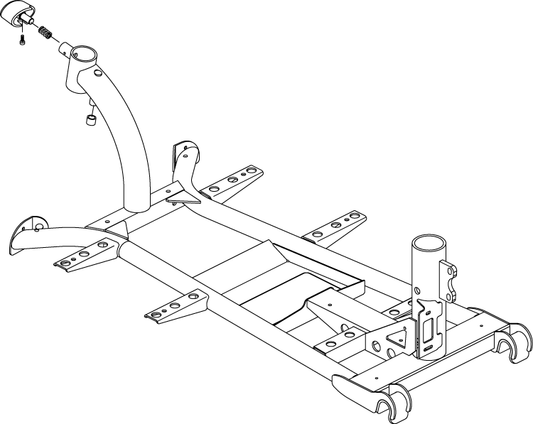 Pride Go Go Sport - FRAME ASSY FRONT - 3 WHEEL