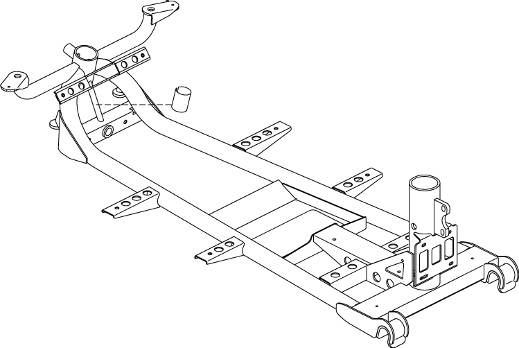 Pride Go Go Sport - FRAME ASSY FRONT - 4 WHEEL