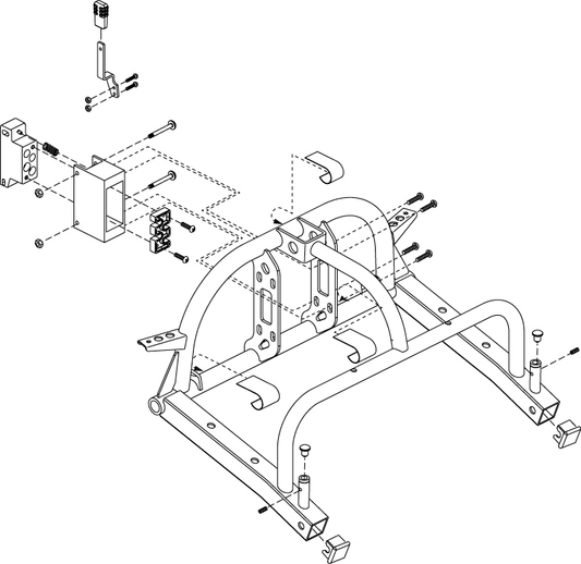 Pride Go Go Sport - FRAME ASSY REAR NO LIGHT - 4 WHEEL