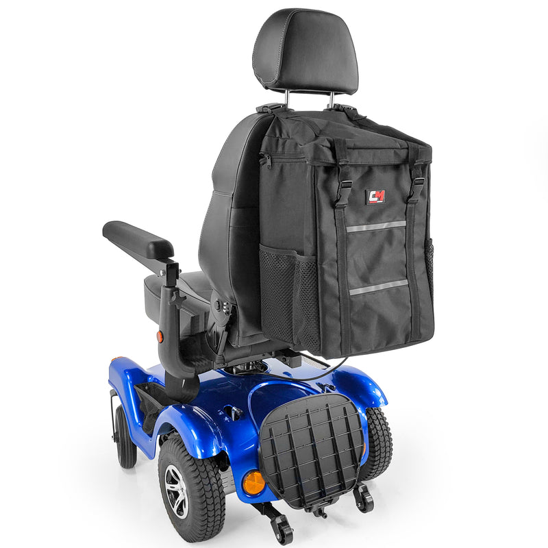 Bolsa de respaldo Mega de Challenger Mobility para scooters y sillas de ruedas eléctricas 