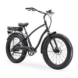 sixthreezero EVRYjourney Men's 7-Speed 500W Fat Tire Electric Bicycle, Matte Black