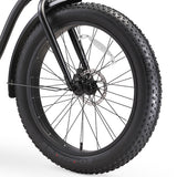 sixthreezero EVRYjourney Men's 7-Speed 500W Fat Tire Electric Bicycle, Matte Black