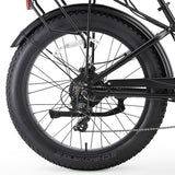sixthreezero EVRYjourney Men's 7-Speed 500W Fat Tire Electric Bicycle, Matte Black