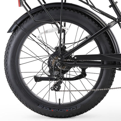 sixthreezero EVRYjourney Men's 7-Speed 500W Fat Tire Electric Bicycle, Matte Black