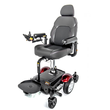 Merits Vision Sport P326D Mid-Wheel Drive Power Wheelchair with Power Elevating Seat