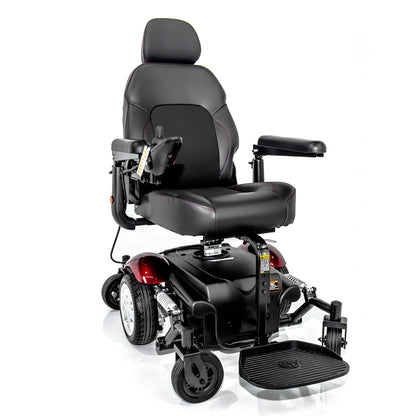 Merits Vision Sport P326D Mid-Wheel Drive Power Wheelchair with Power Elevating Seat