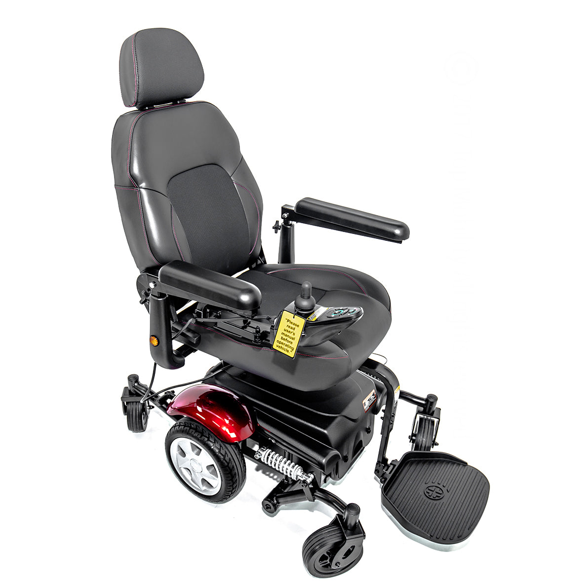 Merits Vision Sport P326D Mid-Wheel Drive Power Wheelchair with Power Elevating Seat