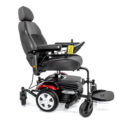 Merits Vision Sport P326D Mid-Wheel Drive Power Wheelchair with Power Elevating Seat