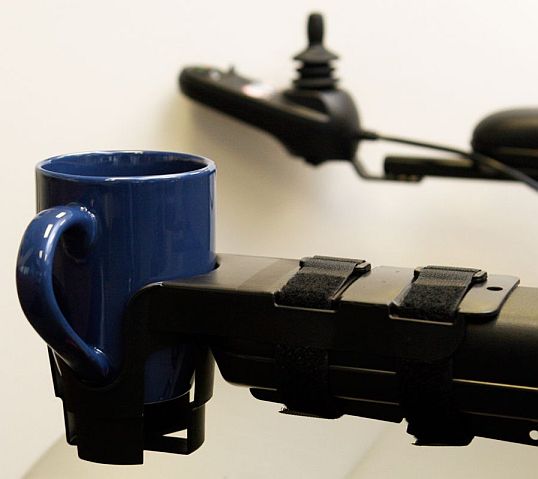 Nearly Universal OH® Cup Holder for Mobility Scooters and Powerchairs