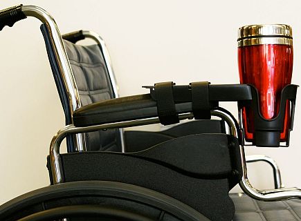 Nearly Universal OH® Cup Holder for Mobility Scooters and Powerchairs