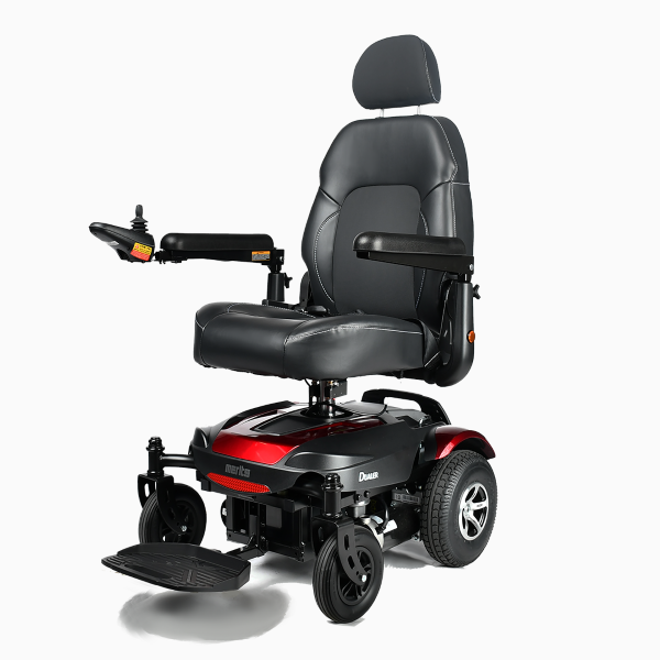 Merits P312A Dualer RWD to FWD 2 in 1 Power Wheelchair with Elevating Seat