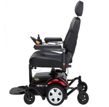 Merits Vision Sport P326D Mid-Wheel Drive Power Wheelchair with Power Elevating Seat