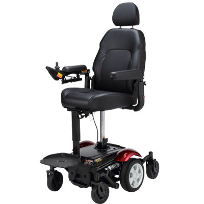 Merits Vision Sport P326D Mid-Wheel Drive Power Wheelchair with Power Elevating Seat