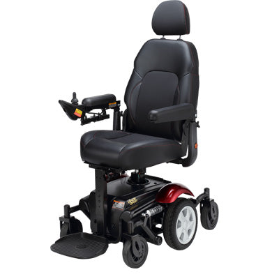 Merits Vision Sport P326D Mid-Wheel Drive Power Wheelchair with Power Elevating Seat
