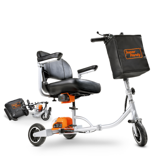 SuperHandy Passport Plus 3 Wheel Travel Folding Mobility Scooter