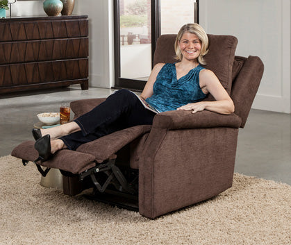 Pride VivaLift! PLR925 Metro 2 Power Lift Recliner in Medium Grey Open Box Returns Showroom Model