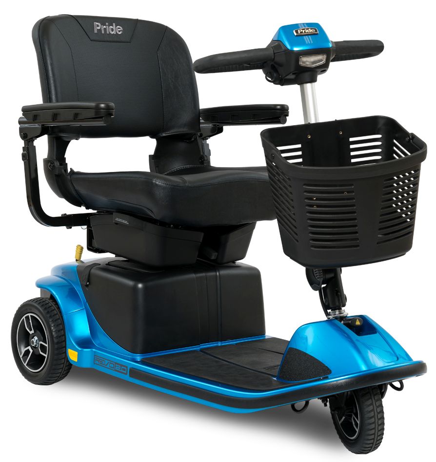 Pride S66 Revo 2.0 3-Wheel Travel Mobility Scooter