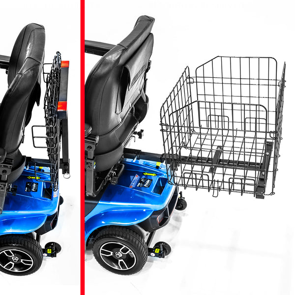 Challenger Mobility Folding Rear Basket for Mobility Scooters and Power Wheelchairs
