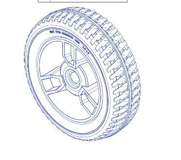 Pride - WHEEL ASSEMBLY, 9-INCH, REAR -WHL1612143
