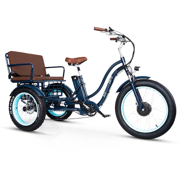 sixthreezero EVRYjourney Electric Tricycle Rickshaw 750W with Passenger Seat