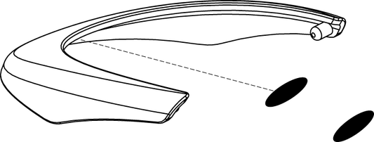 Pride Go Go Sport - SHROUD ASSY FENDER INSERT FRONT BLUE