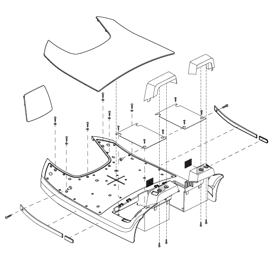 Pride - SHROUD ASSY FRONT BODY CANDY APPLE RED 3 WHEEL