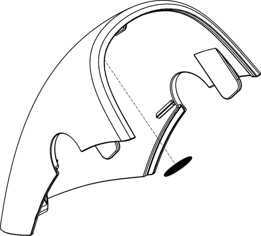 Pride Go Go Sport - SHROUD ASSY TILLER SHIELD RED