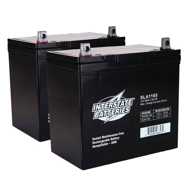 INTERSTATE BATTERIES-12V 75AH SLA Battery (Pair-2 Batteries)-SLA1185