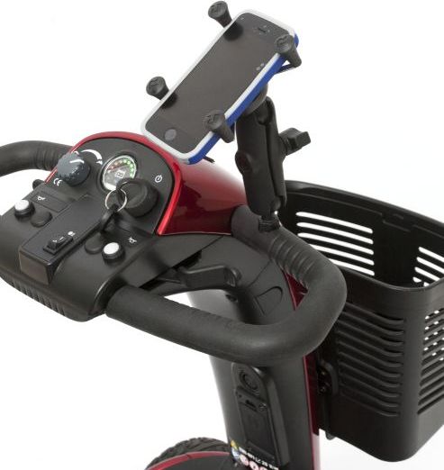 Support de téléphone portable Pride Mobility RAM pour scooters de mobilité
