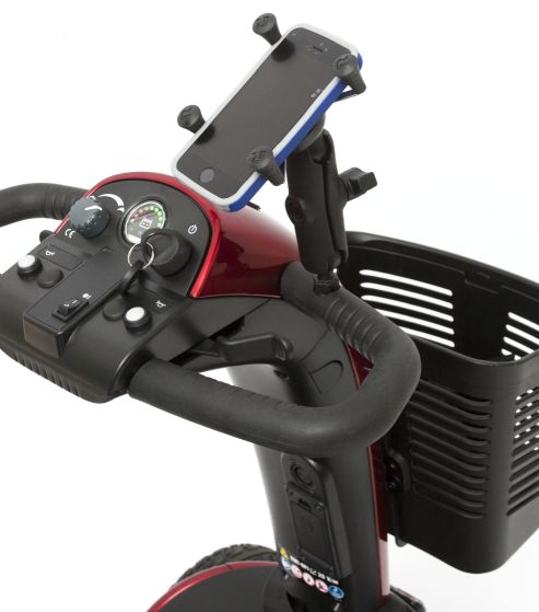 Support de téléphone portable Pride Mobility RAM pour scooters de mobilité